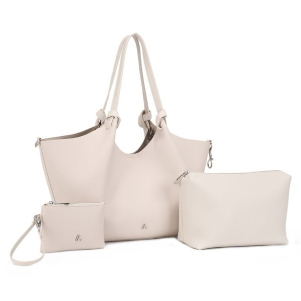 3 Purses! Tote, Satchel/Pouch/Wristlet